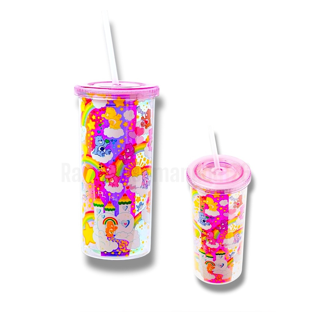 1ct BN Silver Buffalo Care Bears Leak Proof 20oz Tumbler